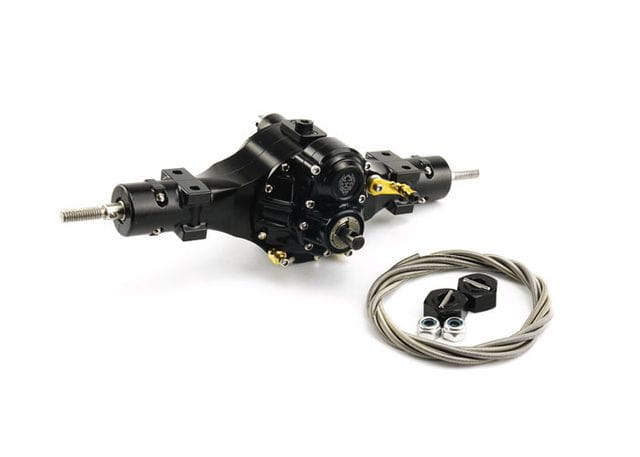 Lesu 1:14 Differenzialachse V2 hinten sperrbar mit Durchtrieb Alu