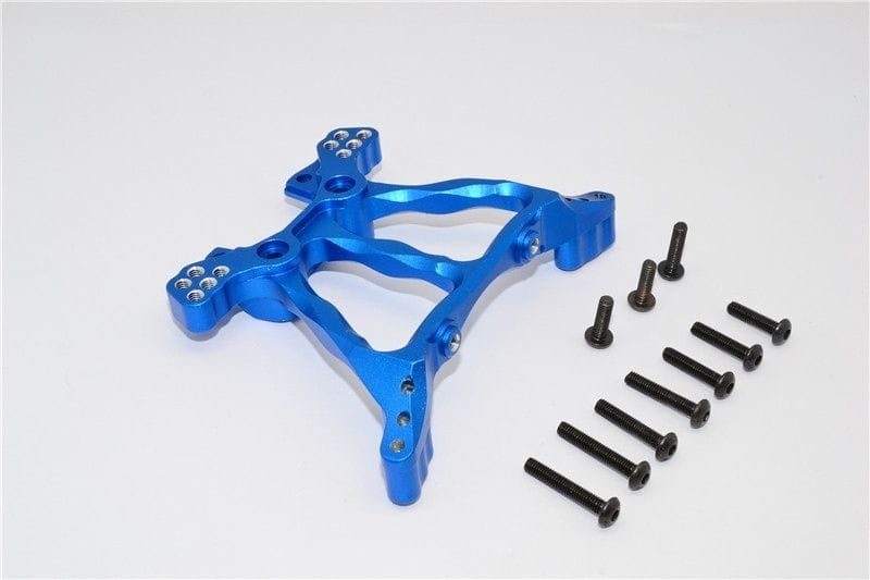 GPM Alu Daempfersteher hinten eloxiert blau fuer Traxxas Slash_Rally_Stampede 4x4 - RC-Zubehoer