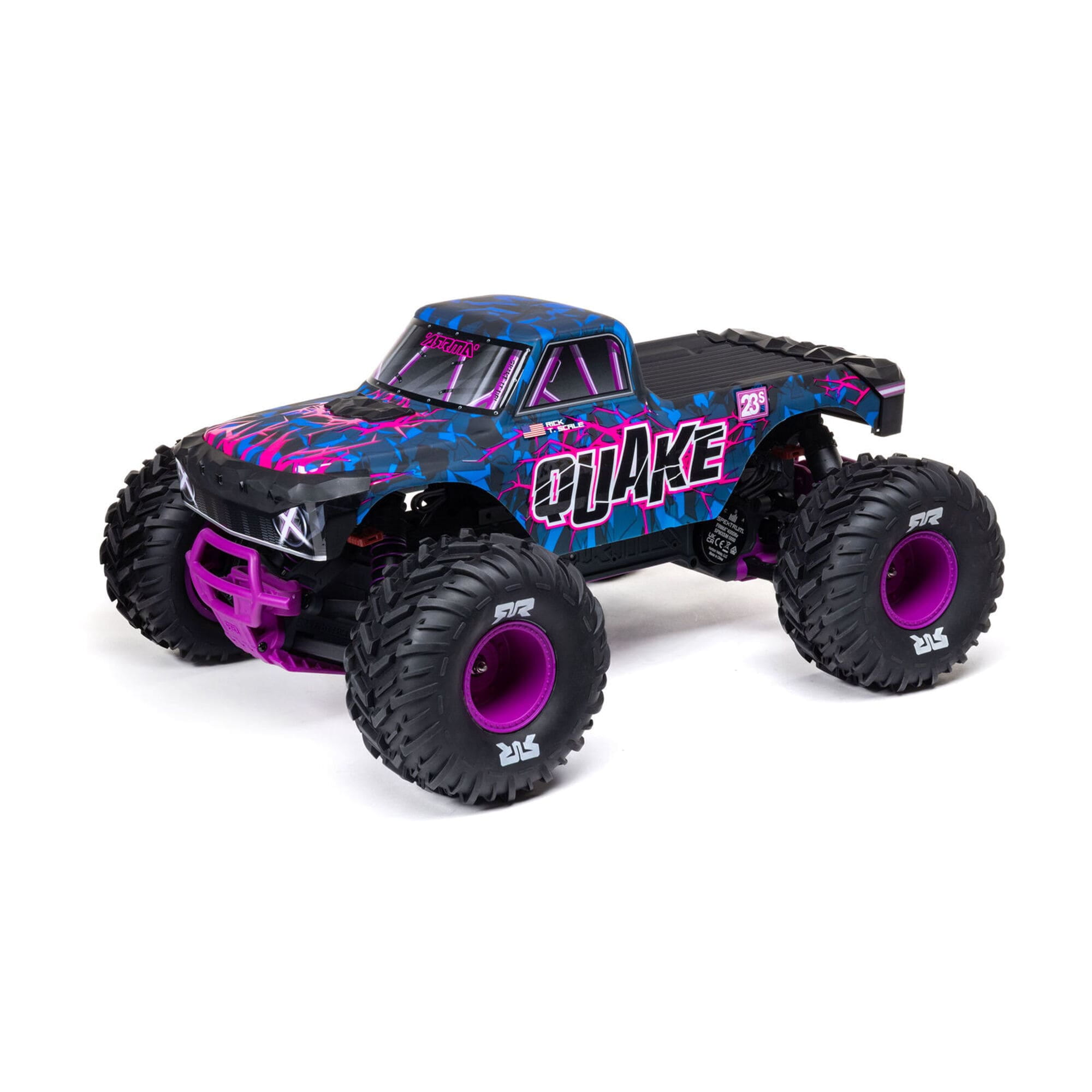 ARRMA QUAKE 223S DSC 2WD RTR Brushless Monster Truck in Lila