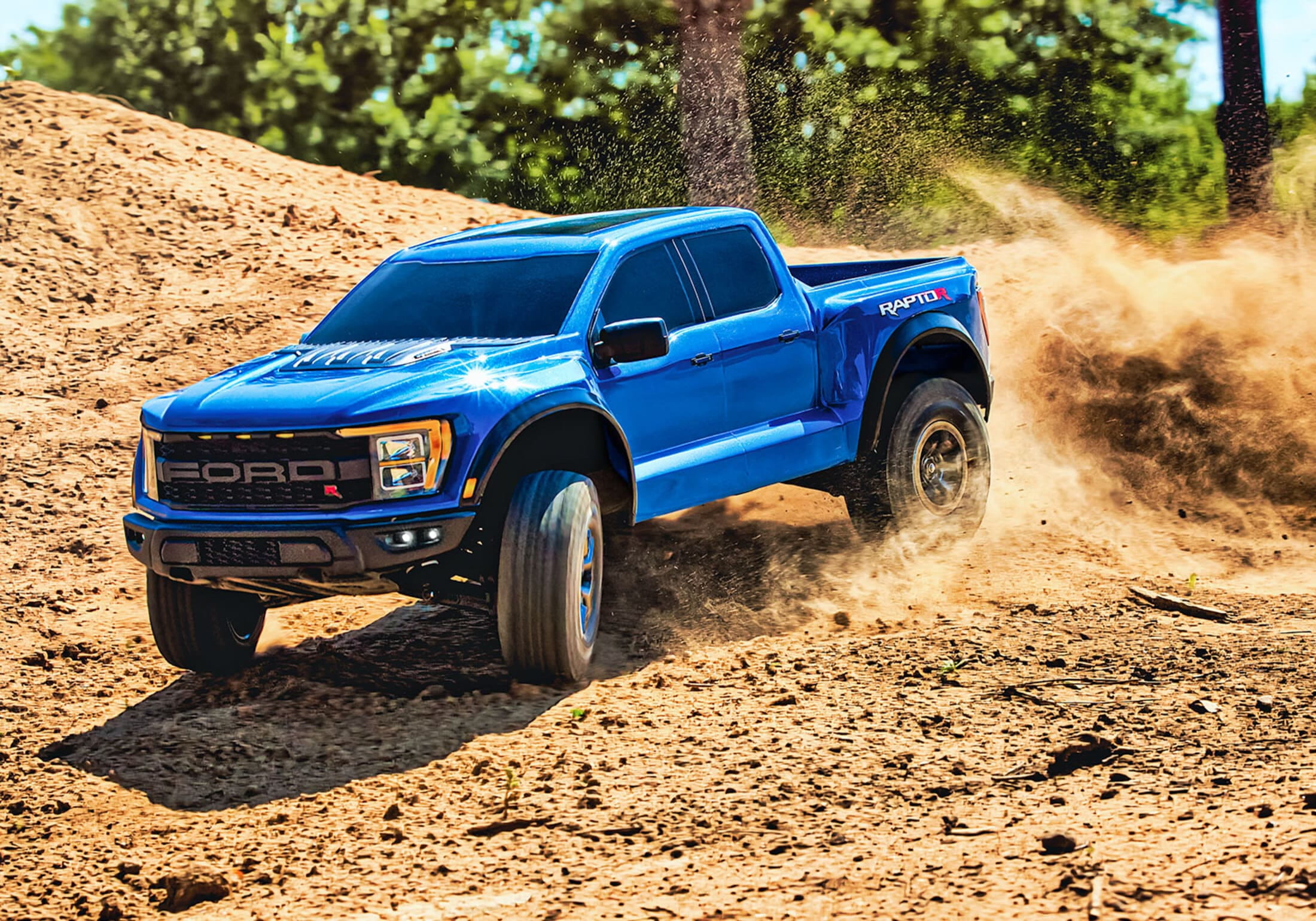 Traxxas RC Ford F-150 Raptor R 4x4 VXL 1:10 Pro Scale Truck RTR Blau