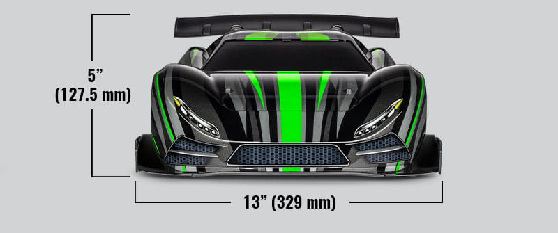 Traxxas XO-1 Supercar 1_7 RTR Gruen - RC Hypercar ueber 100 km_h Traxxas XO-1 Supercar 1_7 RTR Gruen mit Brushless Antrieb