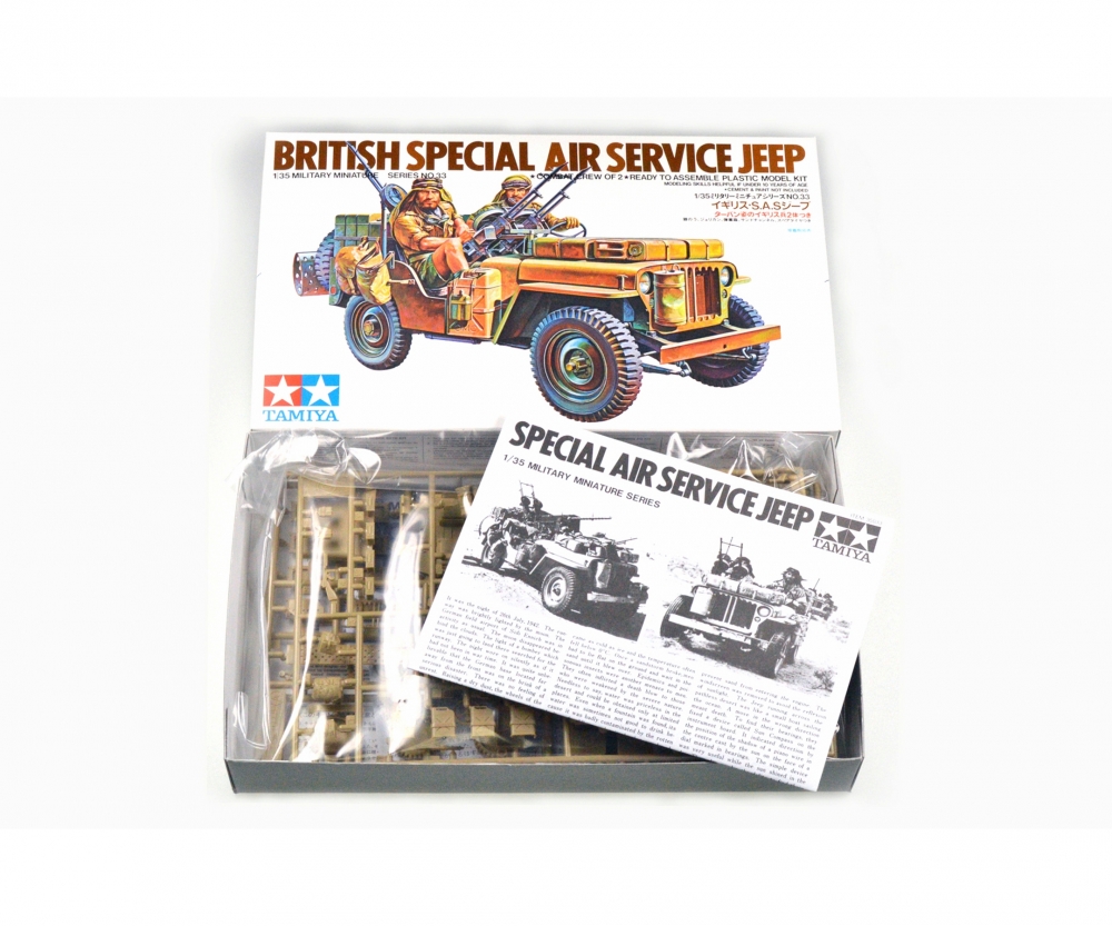 Tamiya WWII Britisch S.A.S Jeep 1:35 Plastik Modellbau Militär Bausatz