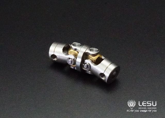 Lesu 1_14 Doppelkreuz-Kardangelenk 30mm lang V2A 5mm Bohrung - RC-Zubehoer