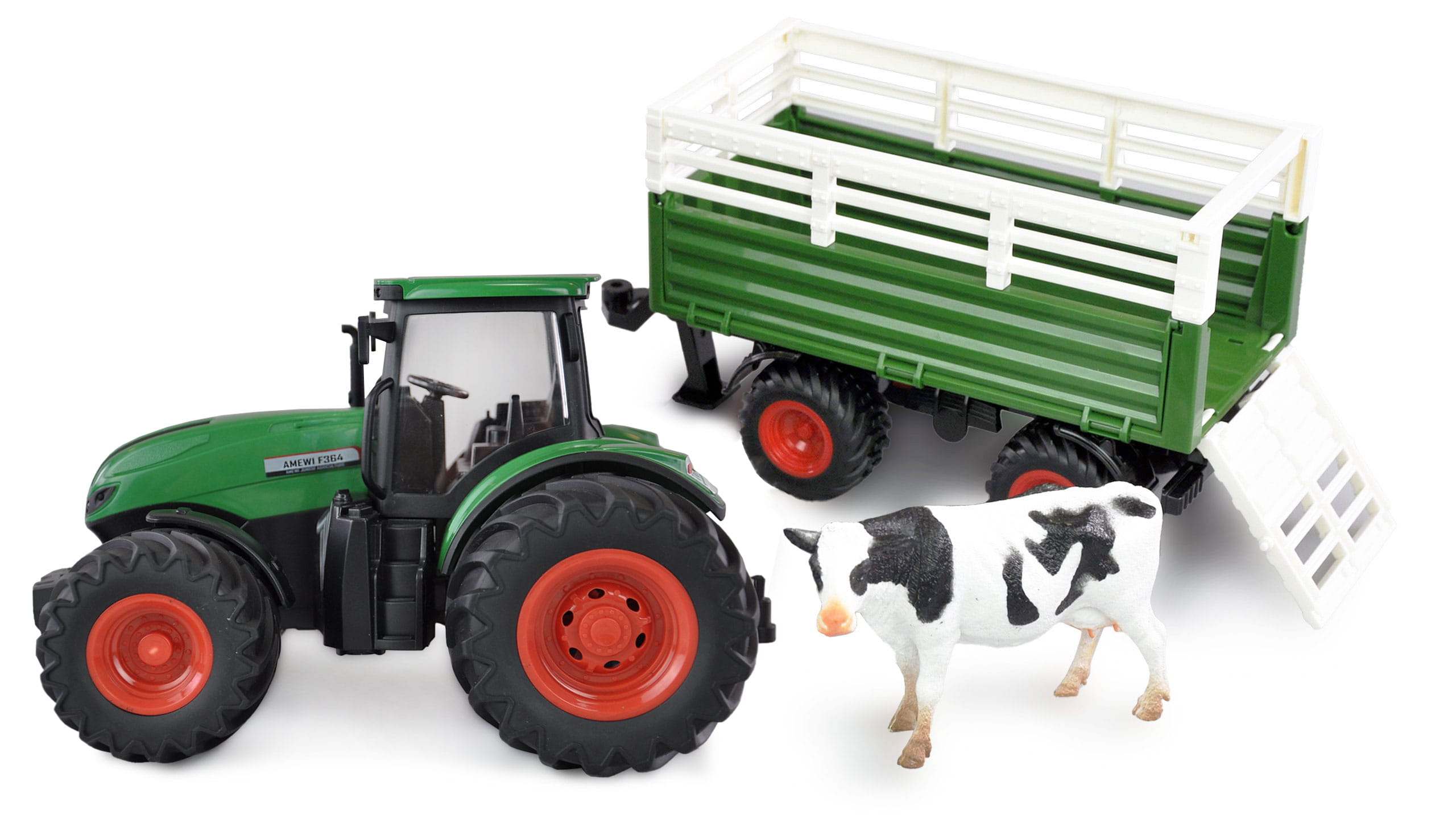 Amewi RC Traktor mit Viehtransporter 1_24 RTR gruen - RC-Zubehoer