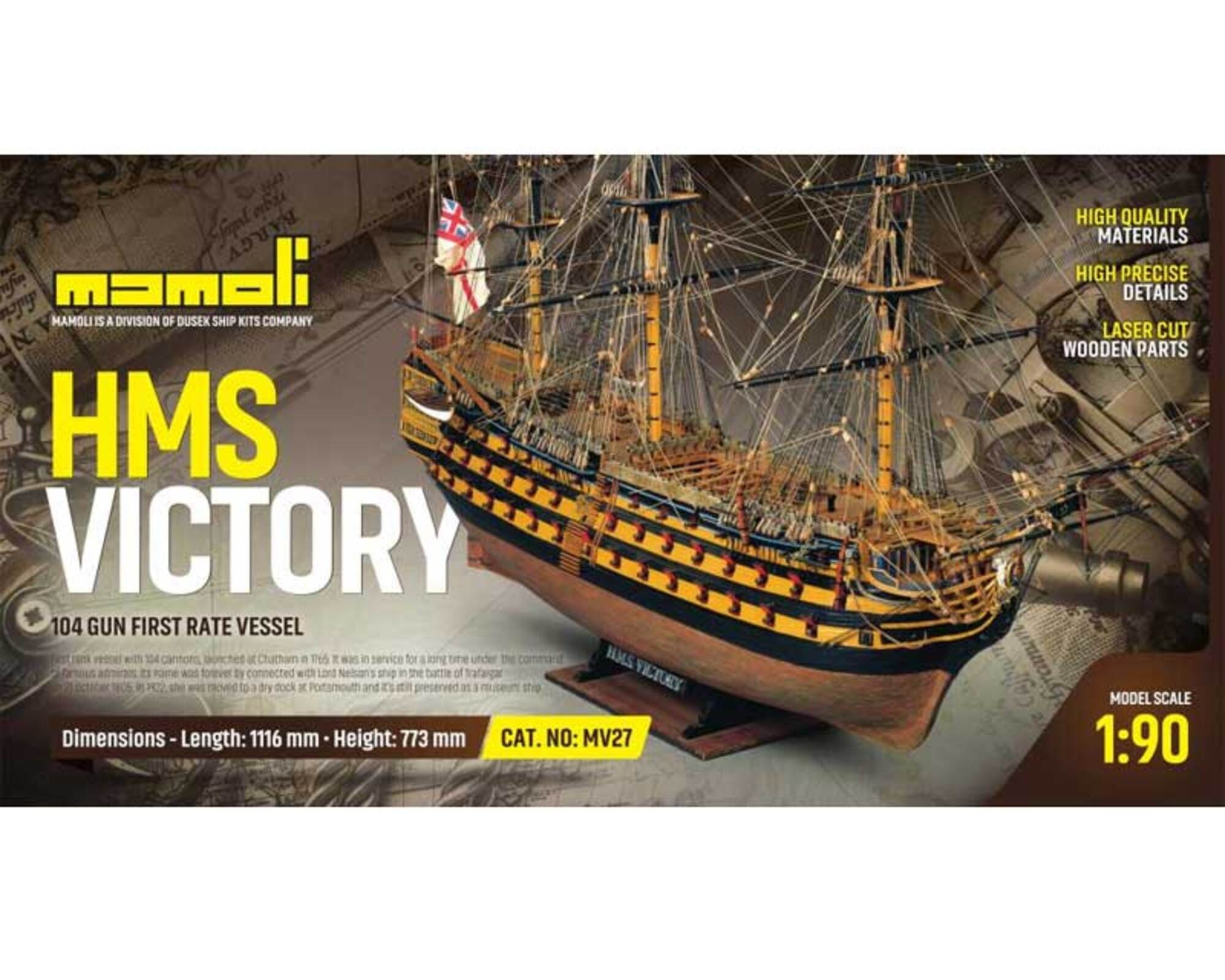 HMS Victory Bausatz 1_90 von Mamoli – Historisches Schiffsmodell