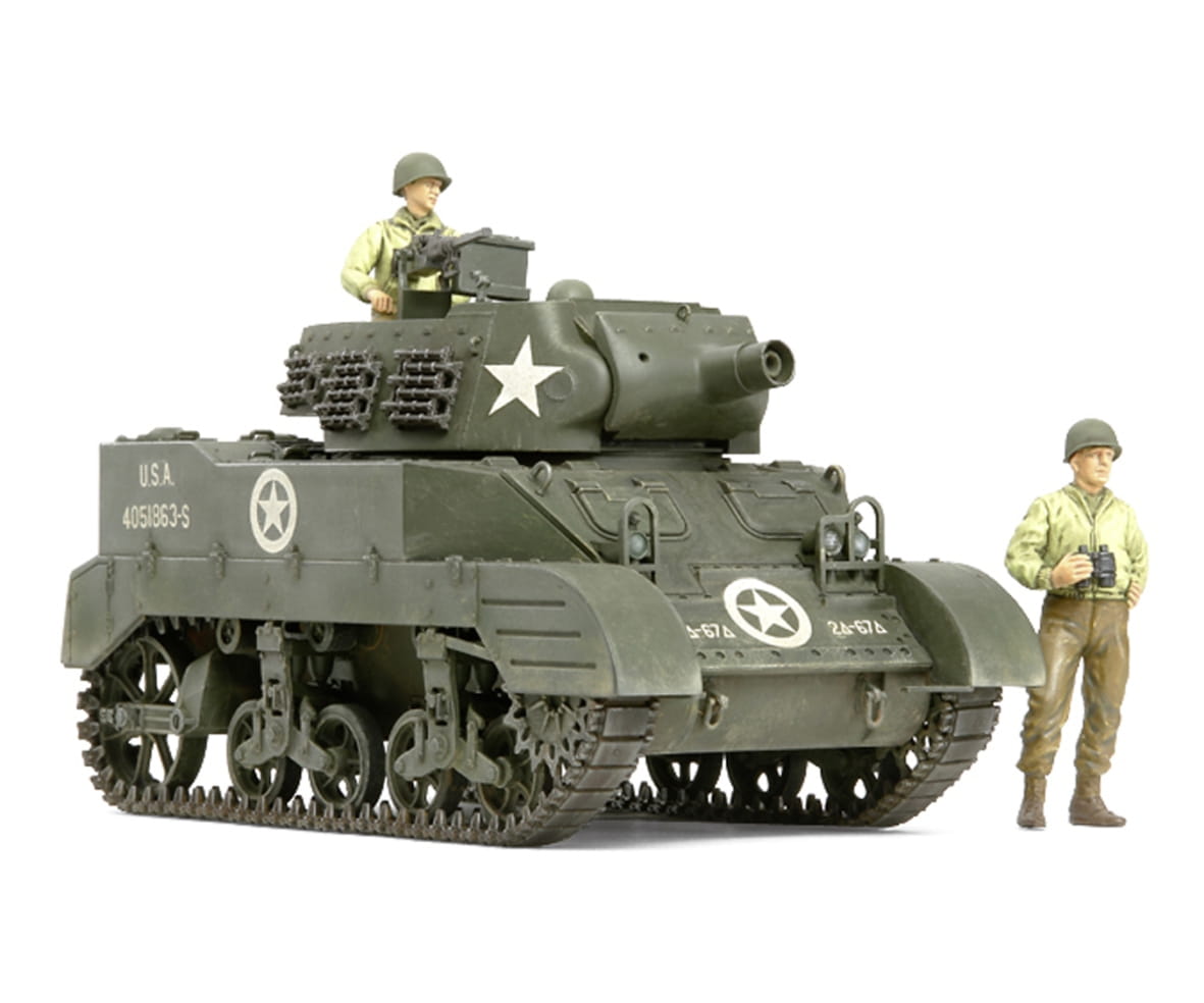 Tamiya WWII U.S.M8 Haubitze m. Figuren (3) 1:35 Plastik Modellbau Militär Bausatz