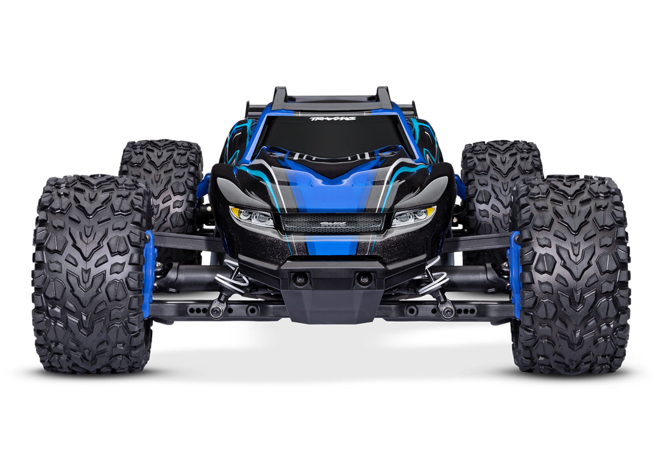 traxxas rustler blau rtr brushless