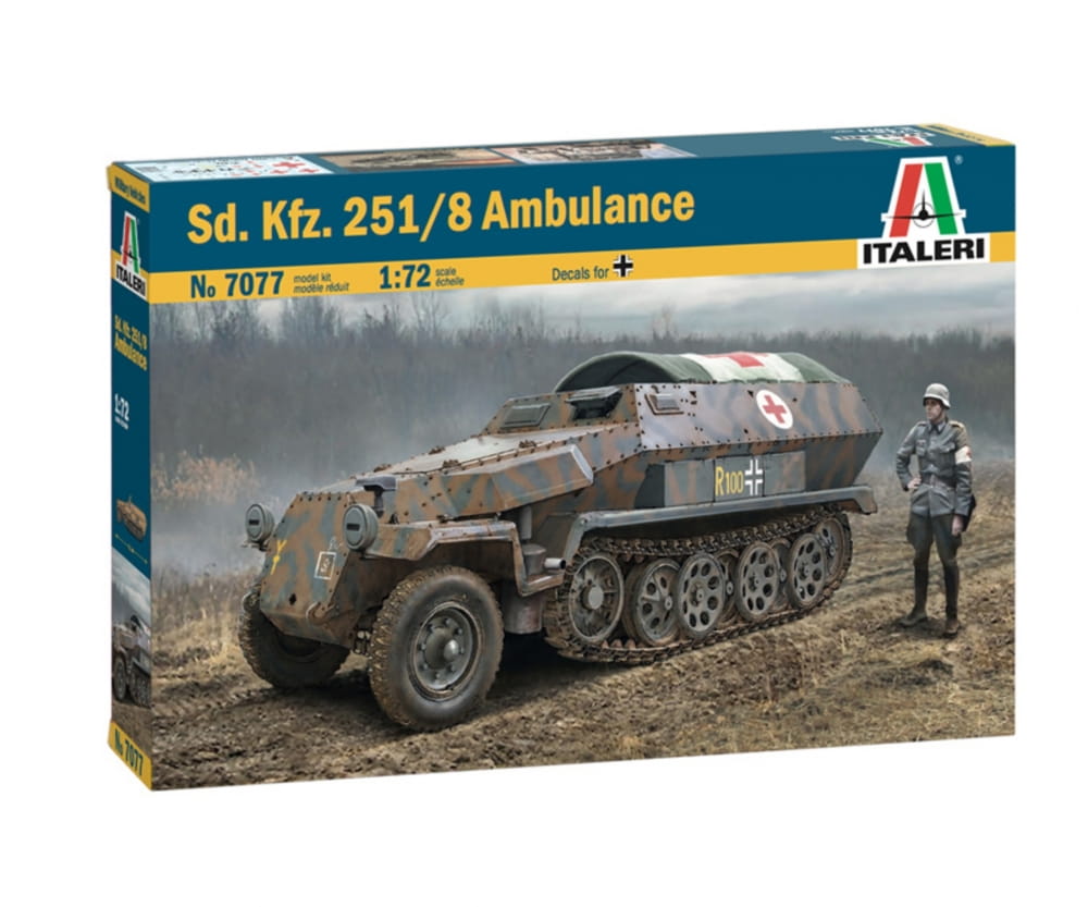 Italeri 1_72 Sd_Kfz. 251_8 Ambulance Modellbausatz_
