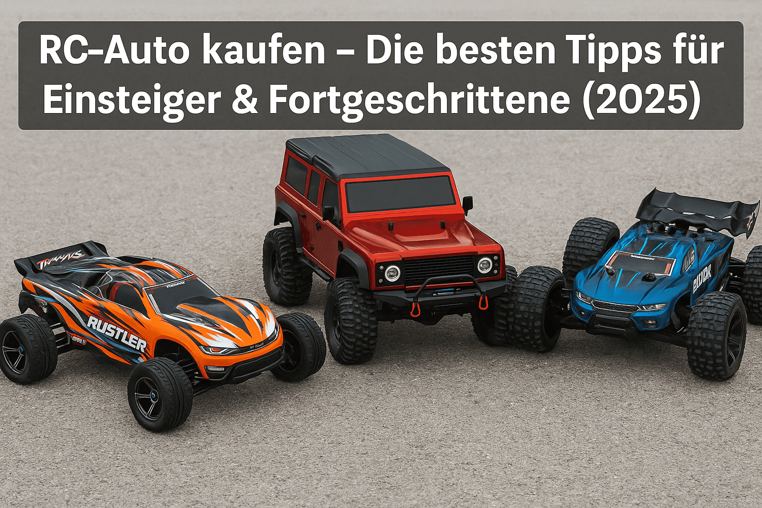 RC-Auto kaufen 2025 – Traxxas Rustler, Arrma Grom und Mini Maxx im Gelände