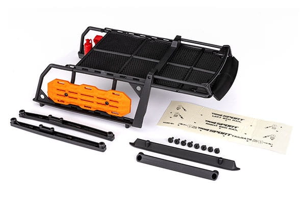 Traxxas Expeditions Dachtraeger mit Traktionshilfen orange komplett - RC-Zubehoer