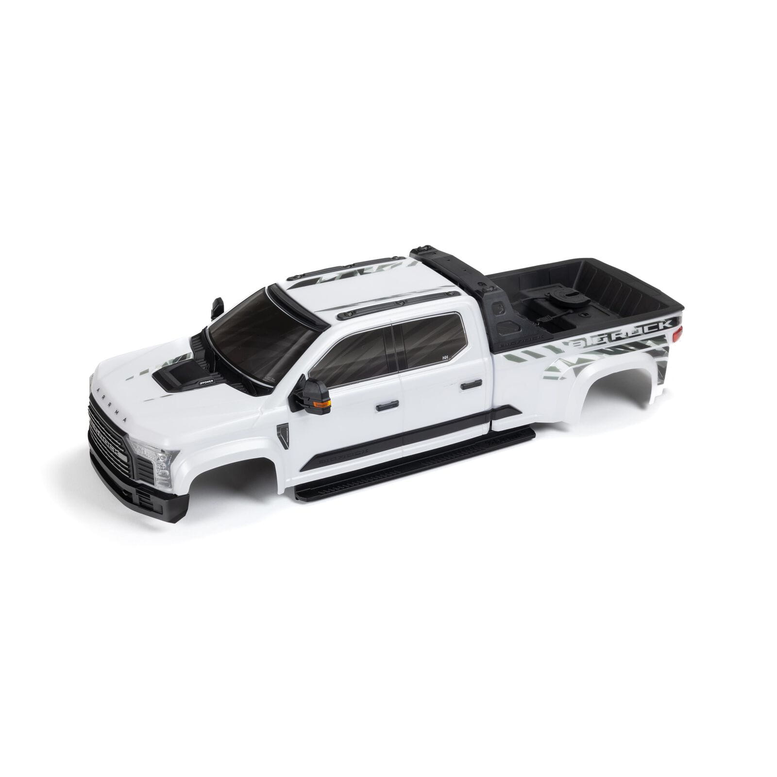 Arrma BIG ROCK 6S BLX Lackierte Karosserie Weiss - RC-Zubehoer
