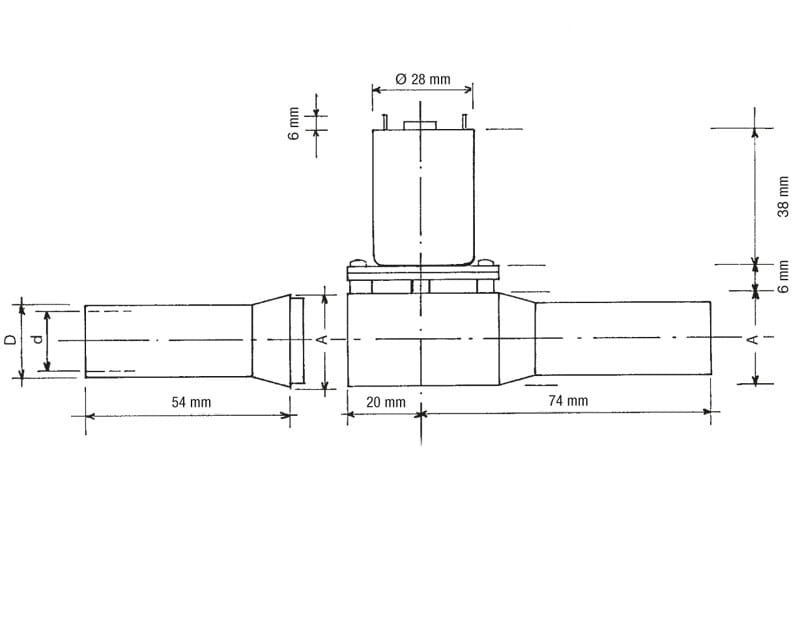 Krick Querstrahlruder 19x22 x 154 mm - RC-Zubehoer