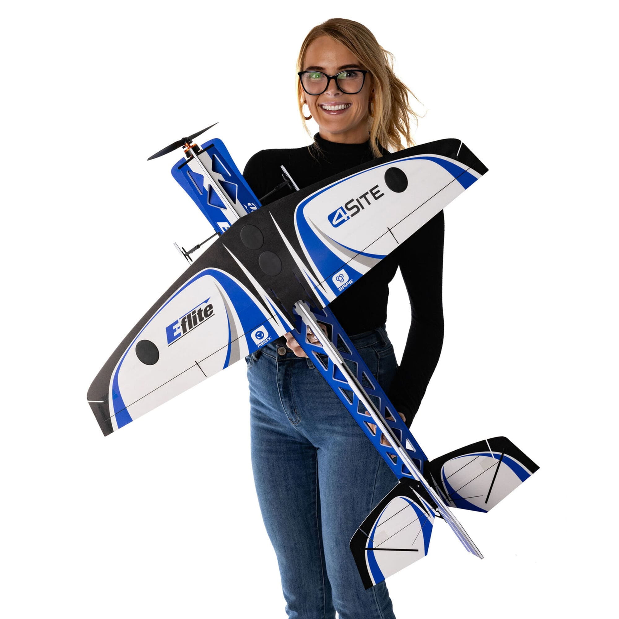 E-flite 4-Site 3D FF 800mm BNF Basic mit AS3X_ und SAFE Select RC Shockflyer E-flite 4-Site 3D FF 800mm BNF mit Smart ESC_