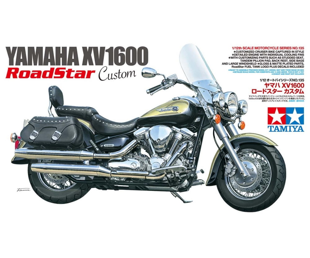 Tamiya Yamaha XV1600 Roadstar Custom Motorrad 1:12 Plastik Modellbau Bausatz