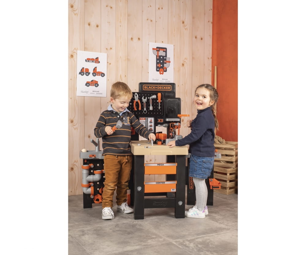 Smoby Black + Decker Mega Werkbank Center