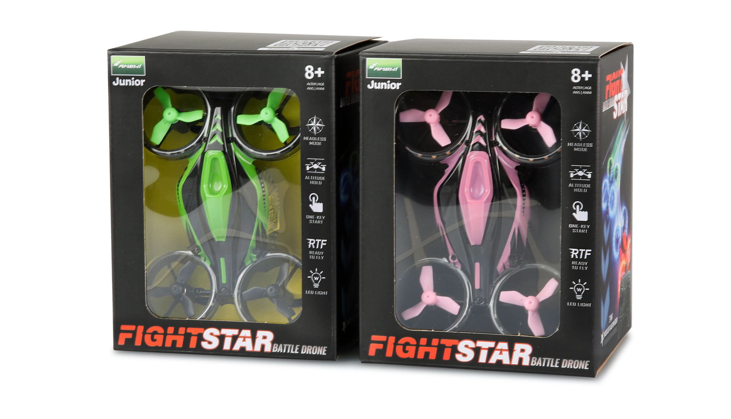 Amewi RC FightStar Battle Drone Bundle RTF gruen - pink - RC-Zubehoer