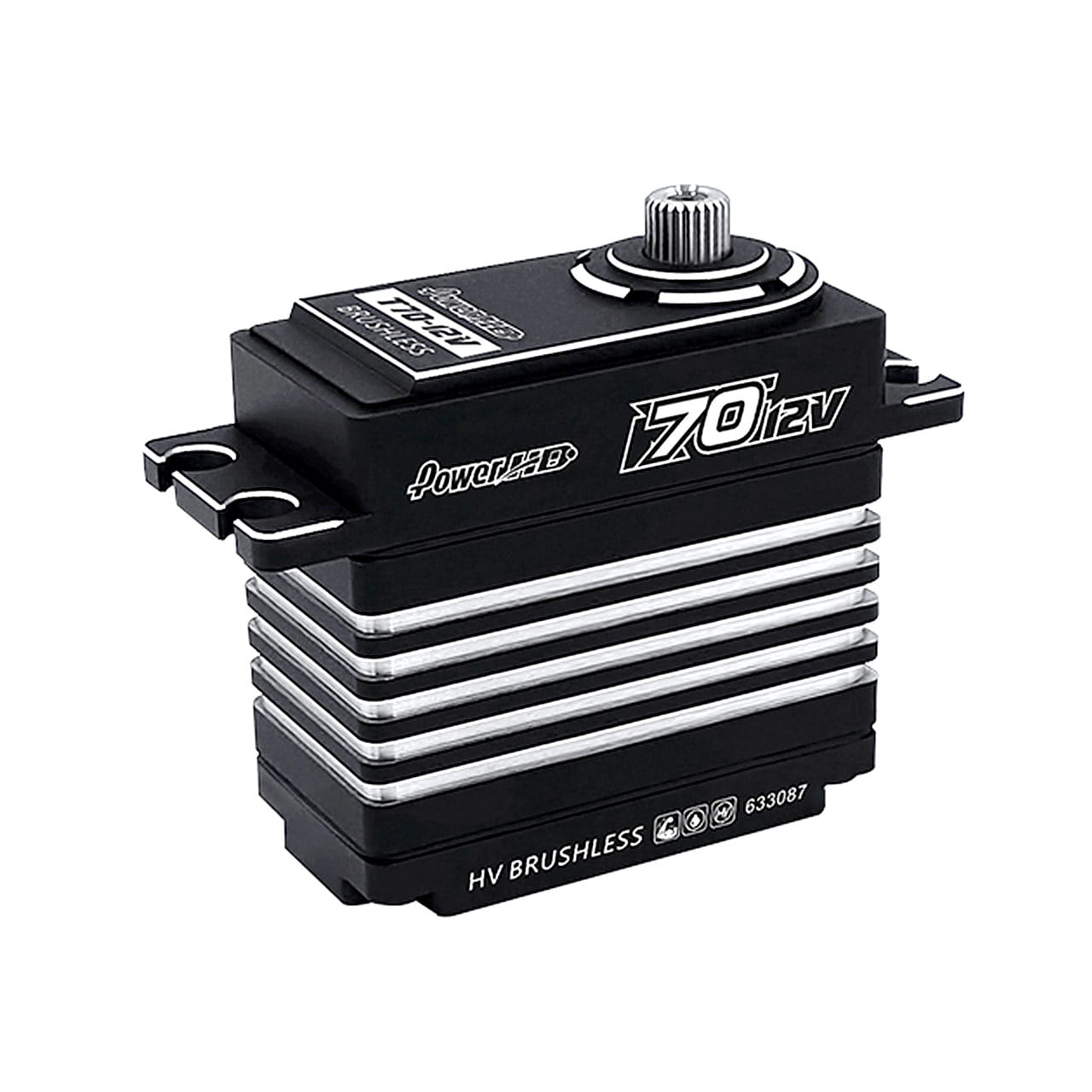 T70 12V HV CNC Brushless Digital Servo 75_0KG 0_10sec 12.0V Power HD T70-12V HV CNC Brushless Digital Servo 75_0KG_0_10sec_12.0V - RC-Zubehoer