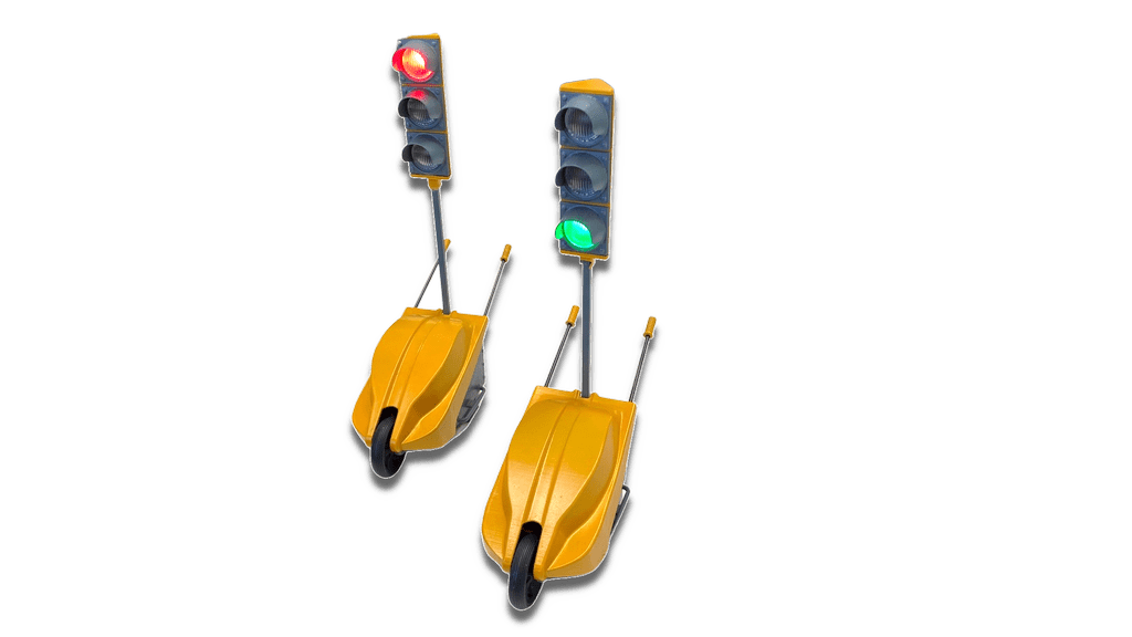 Thicon 1_14 Baustellen-Ampel-Set gelb mit Funk - RC-Zubehoer