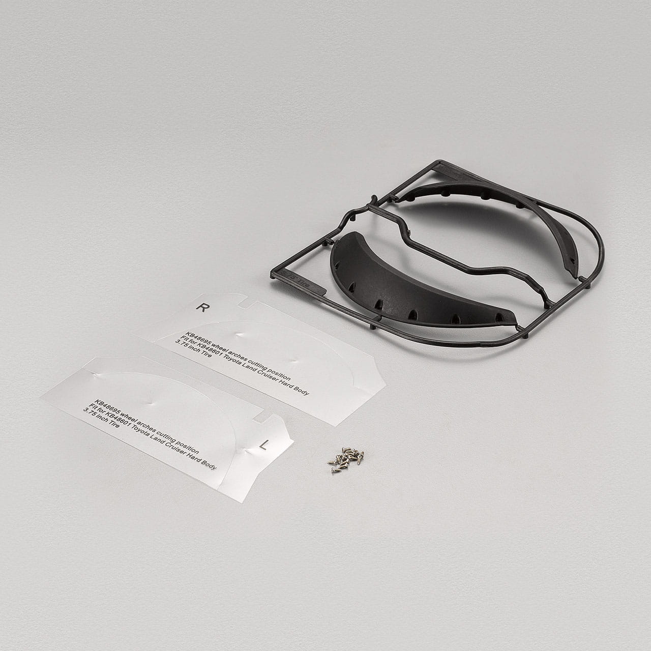 Killerbody Kotfluegelverbreiterung vorne fuer 3.75_ Reifen LC70 - RC-Zubehoer