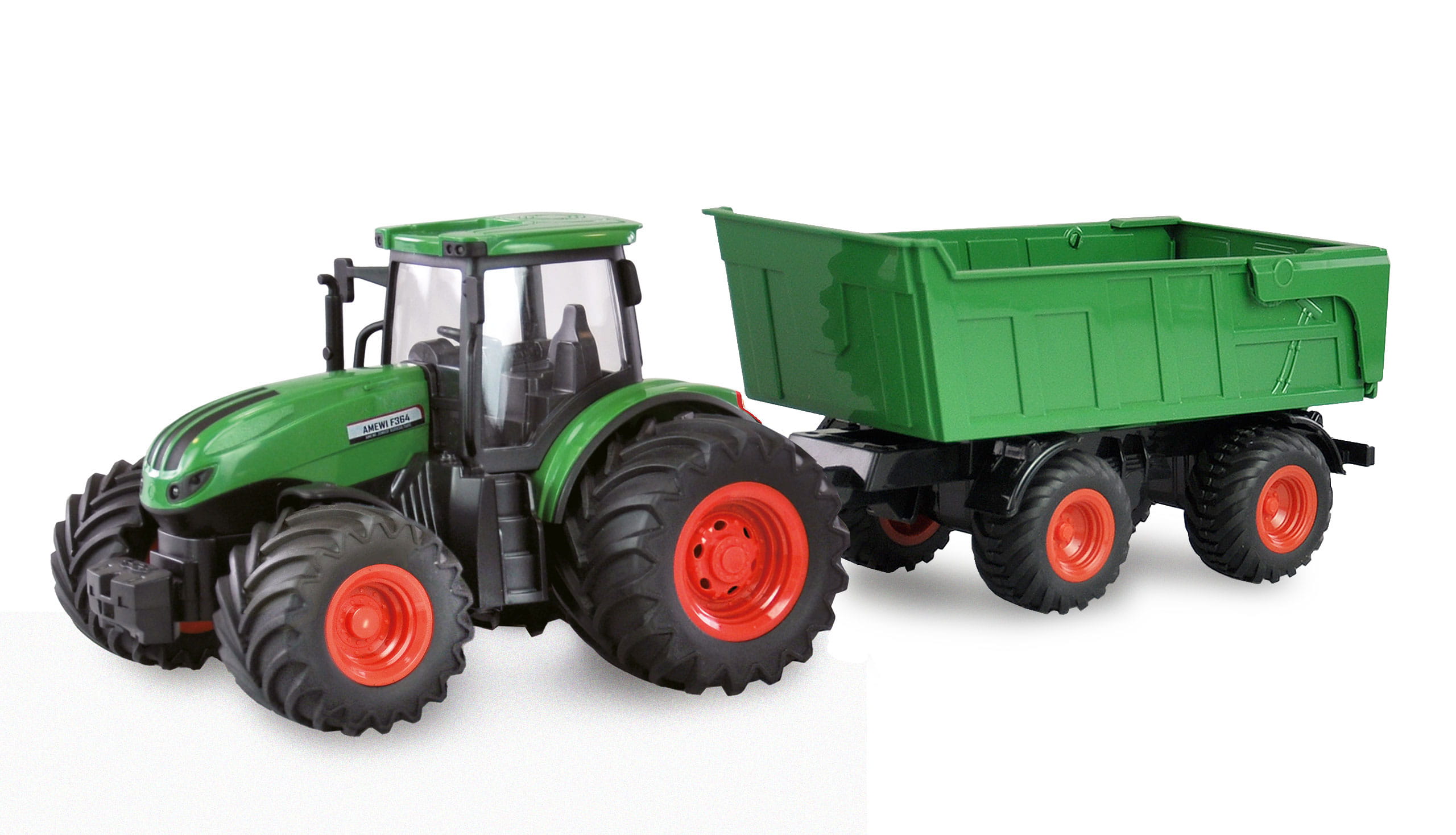 Amewi RC Traktor mit Kippanhänger 1:24 RTR grün Amewi RC Traktor mit Kippanhänger 1:24 RTR grün