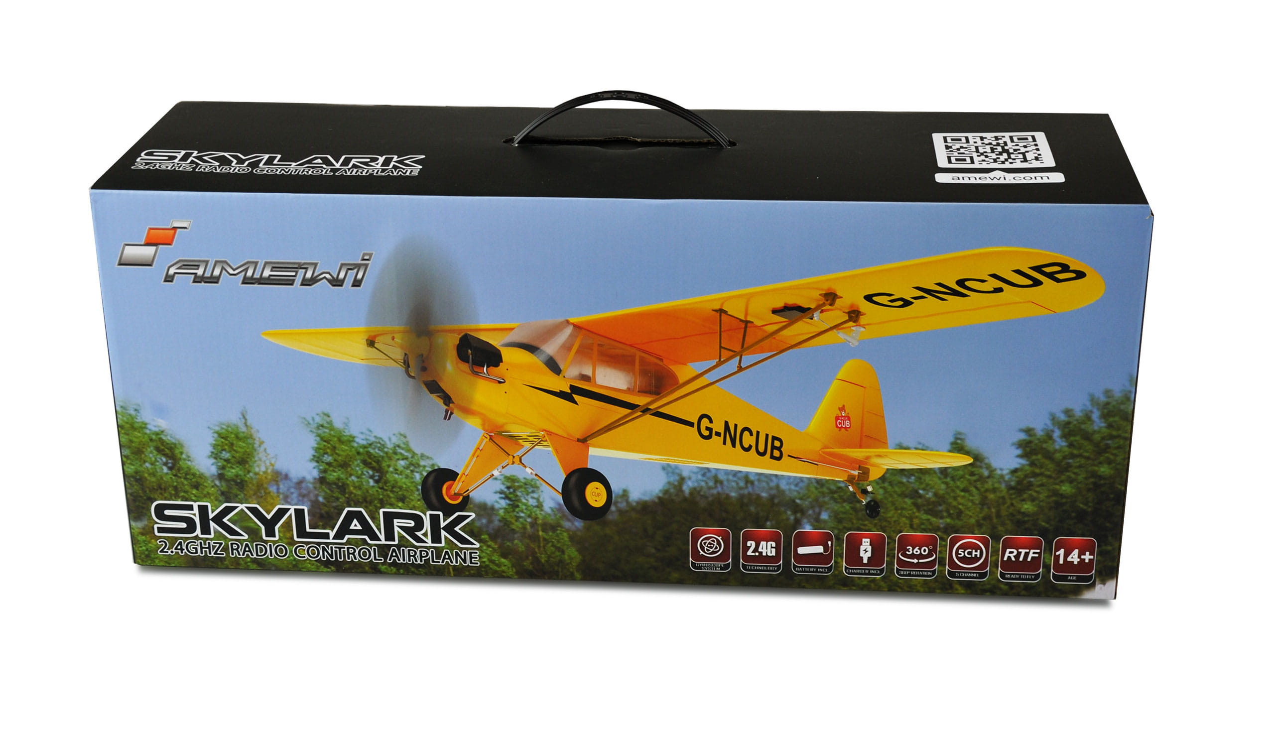 Amewi Skylark 3D RC Flugzeug RTF in Gelb mit Brushless Motor