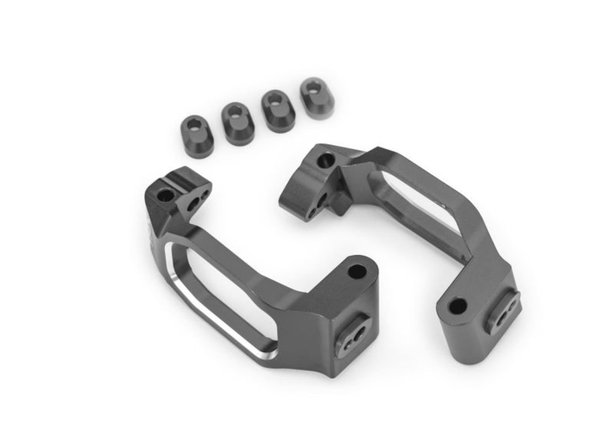Traxxas Nachlaufblock vo Aluminium grau _2_ fuer Maxx _ Maxx Slash fuer RC Modelle