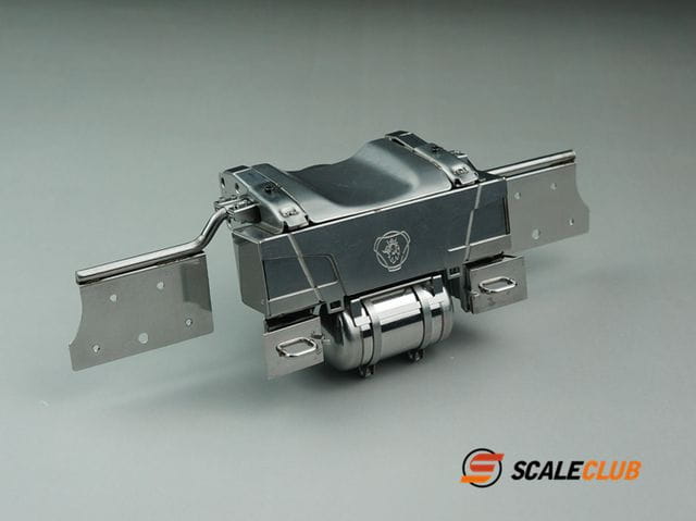 ScaleClub 1:14 Hecktraverse komplett für Scania Edelstahl