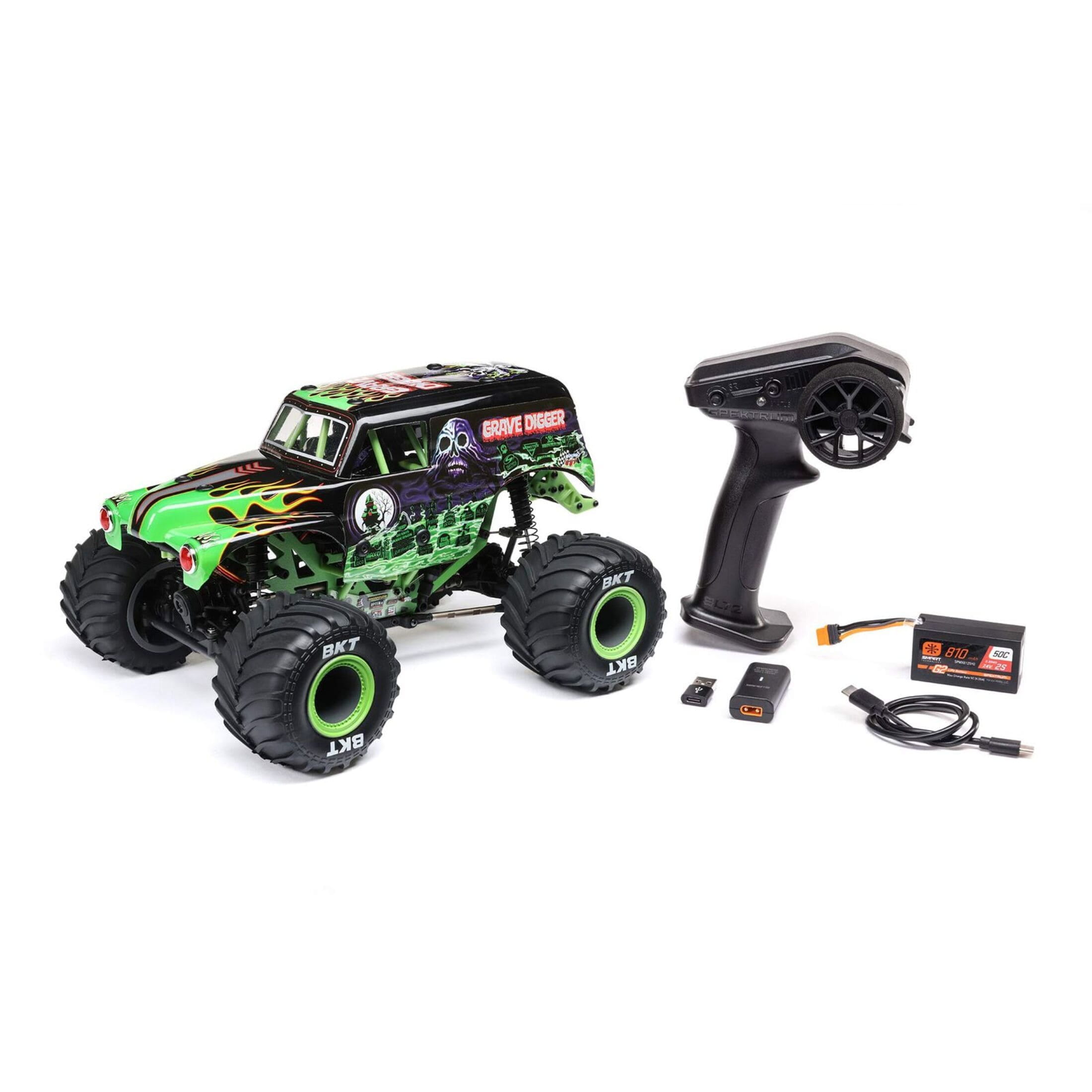 LOSI Grave Digger mini 1 18 Monstertruck RTR losi monstertruck grave digger mini