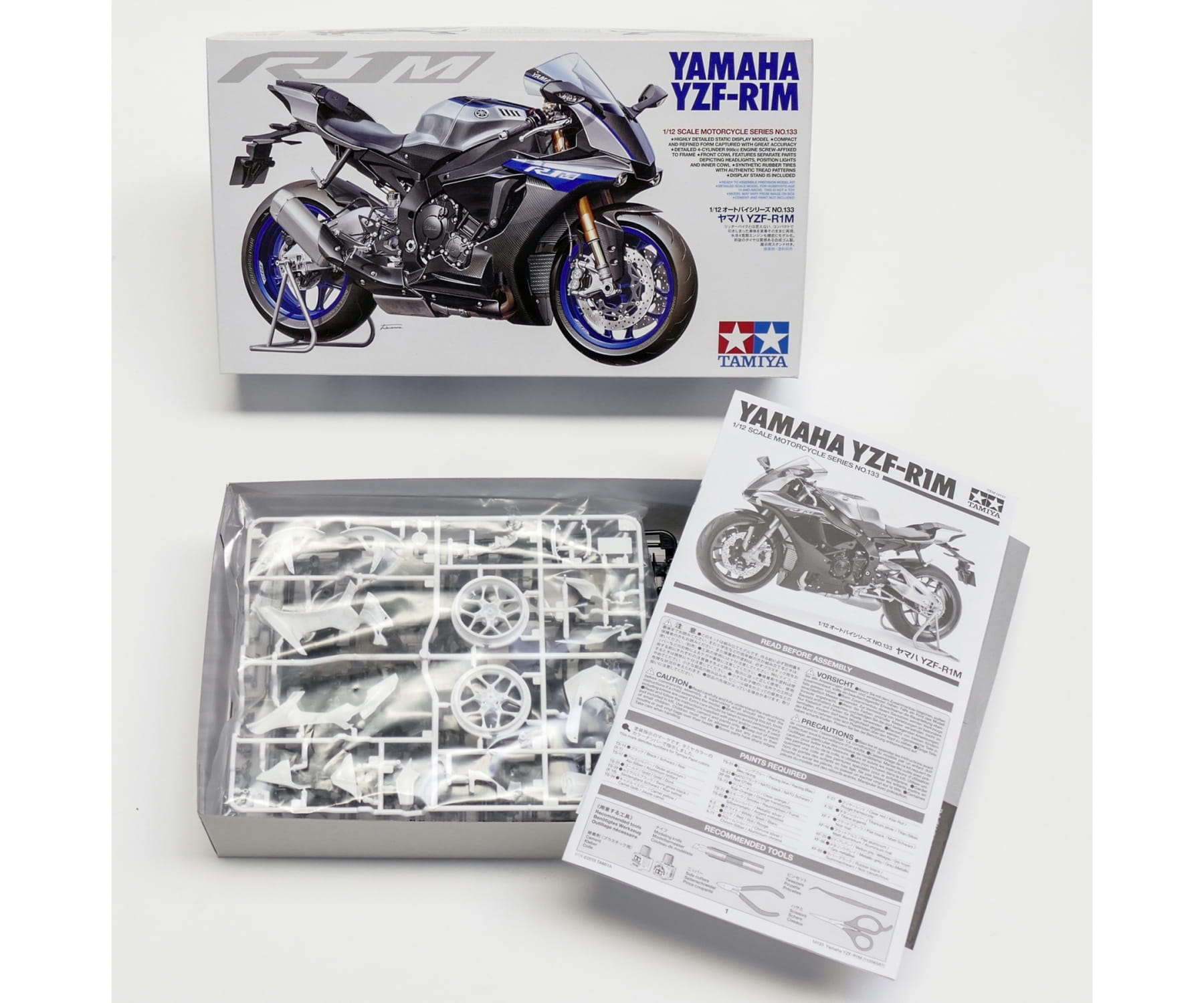 Tamiya Yamaha YZF-R1M Motorrad 1:12 Plastik Modellbau Bausatz Tamiya Yamaha YZF-R1M Motorrad 1:12 Plastik Modellbau Bausatz