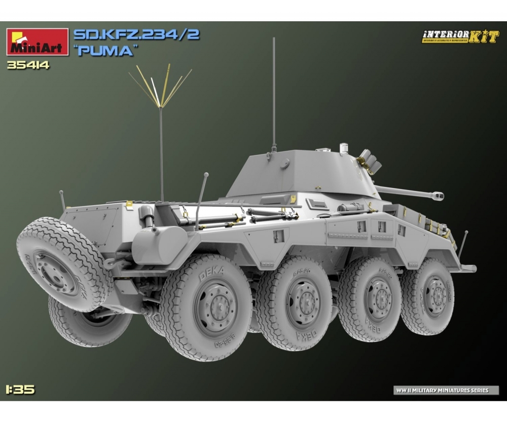 MiniArt 1_35 Sd_Kfz.234_2 Puma Interior Kit Plastik Modellbausatz - RC-Zubehoer