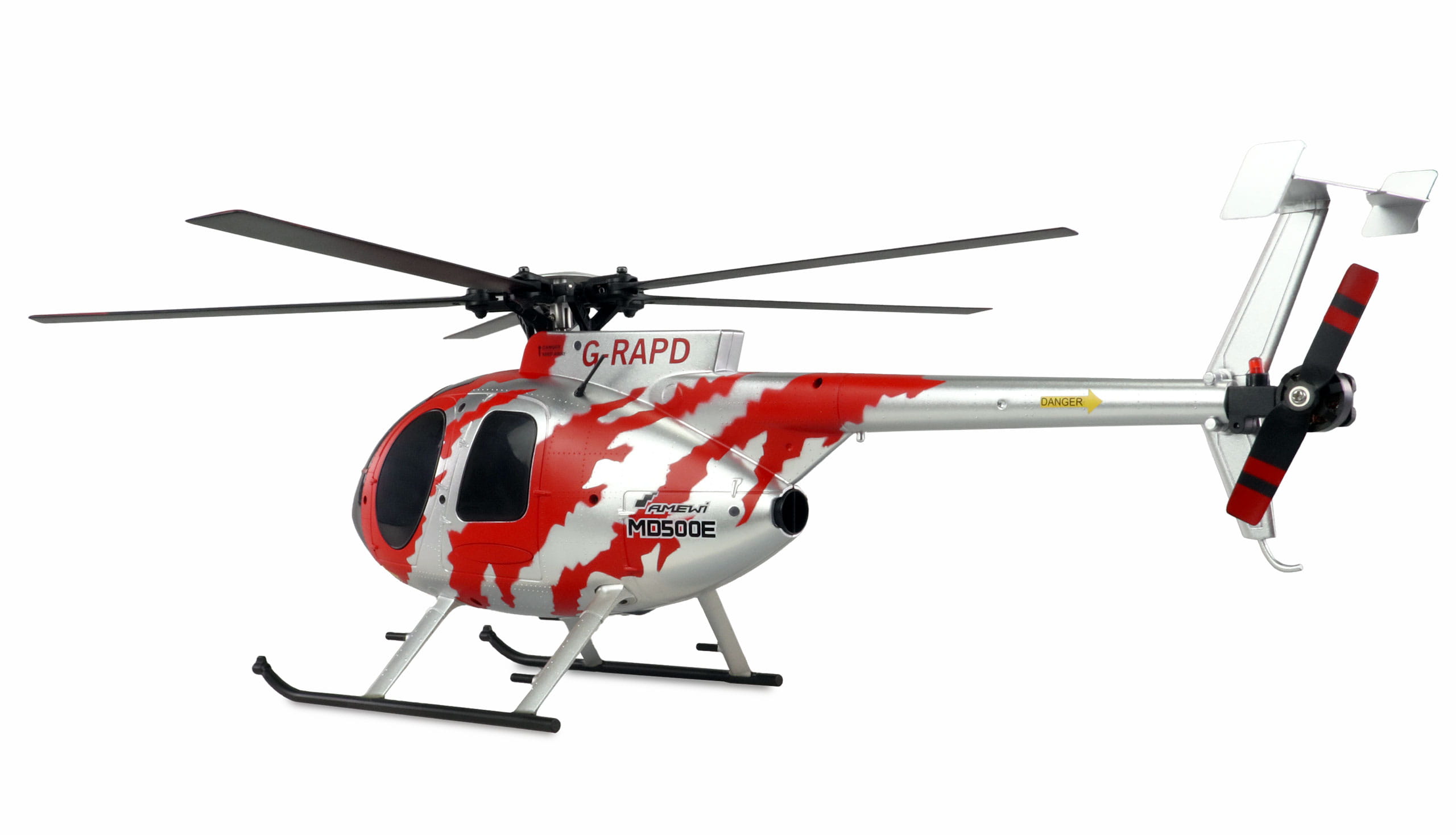 Amewi RC Hubschrauber AFX MD500E Zivil Brushless 4-Kanal 325mm 6G RTF rot/silber