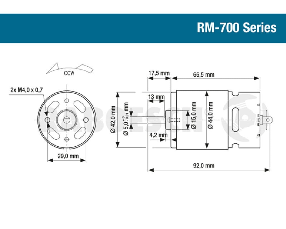 Krick Elektromotor Blue RM-730 TRQ 12V - RC-Zubehoer