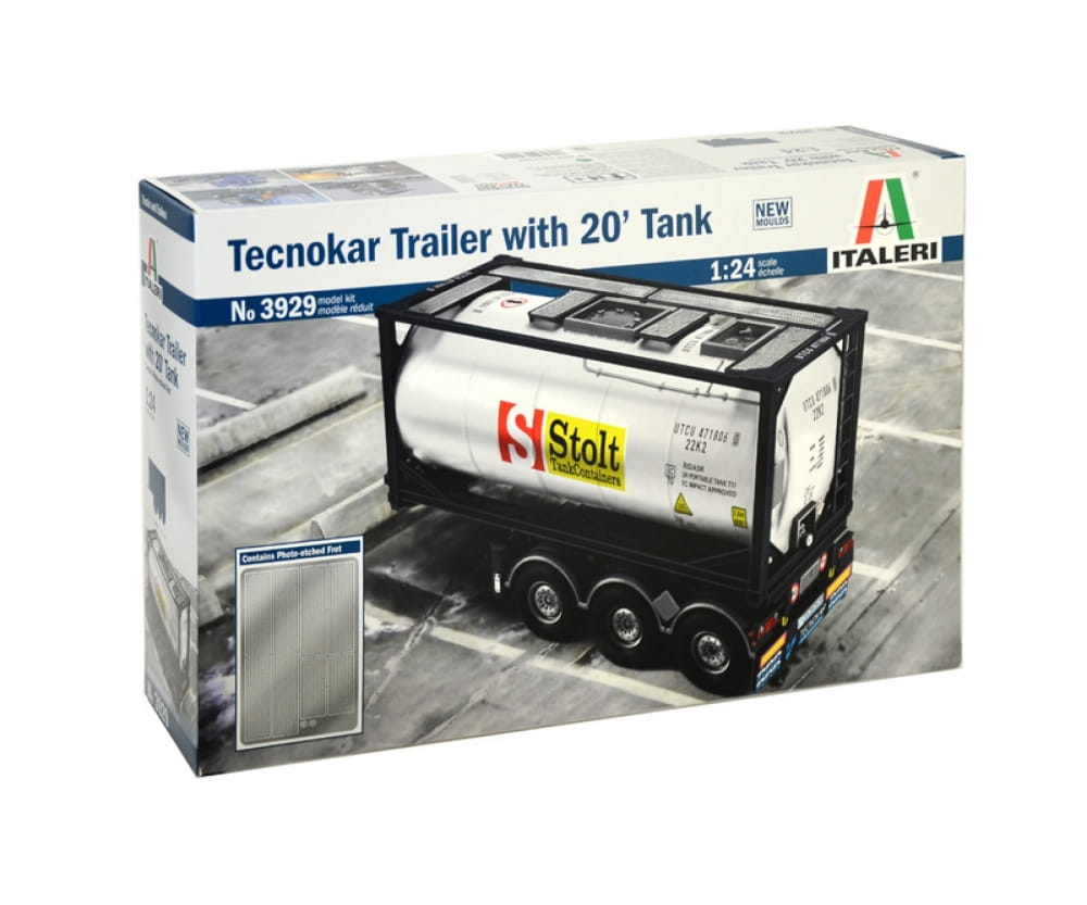 Italeri 1:24 Tecnokar Trailer w/ 20ft Tank Italeri 1:24 Tecnokar Trailer w/ 20ft Tank