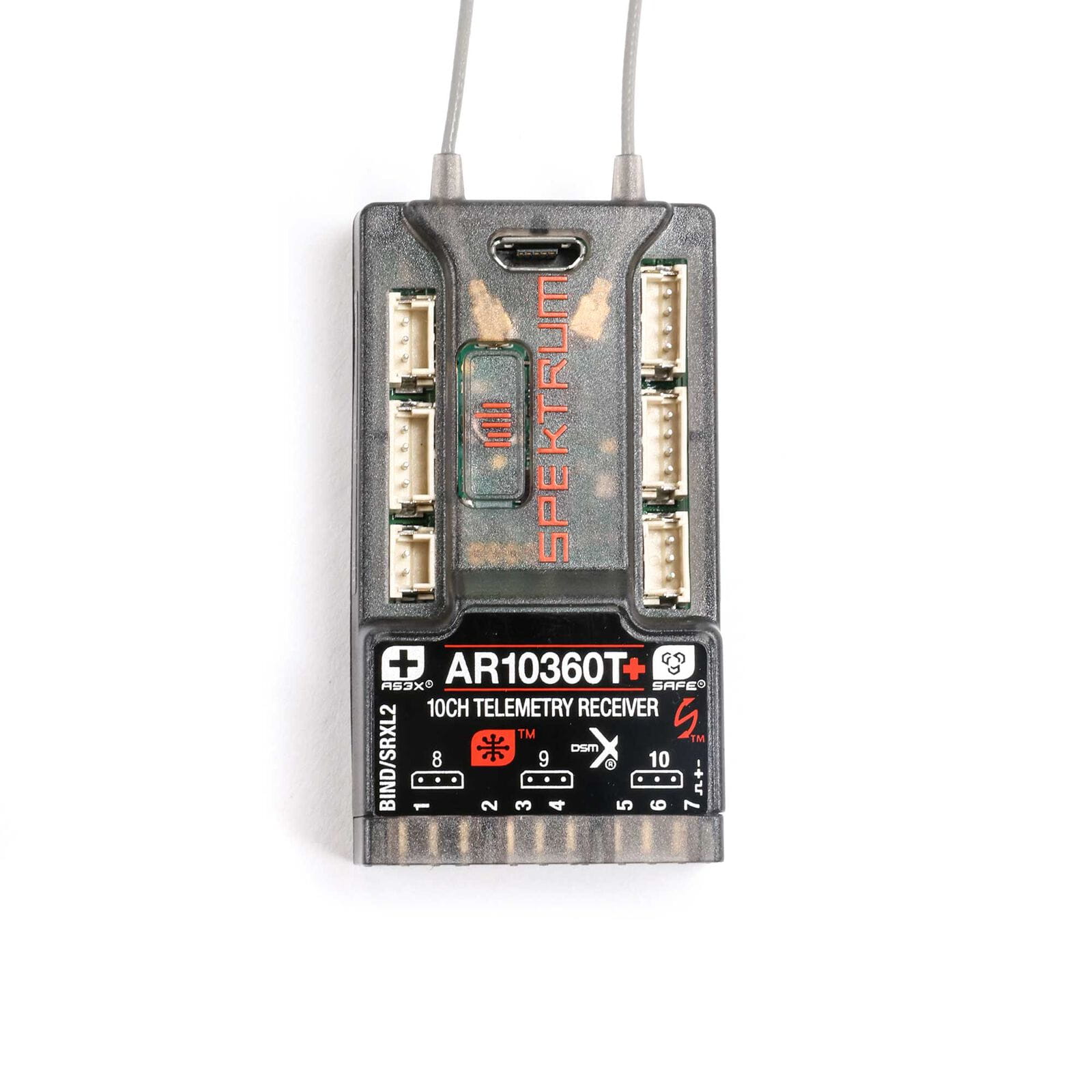 Spektrum AR10360T_ DSMX 10-Kanal AS3X_ - SAFE Telemetry Empfaenger - RC-Zubehoer