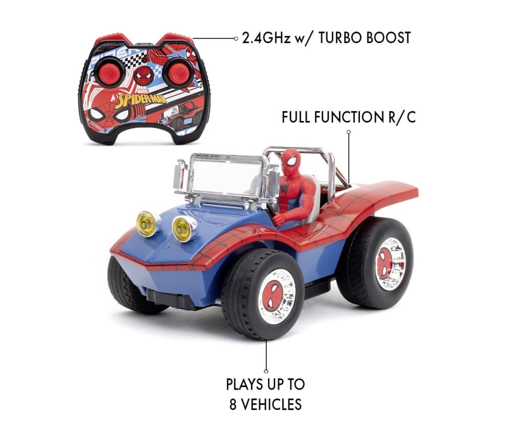 Jada Marvel Spider Man RC Buggy 1:24