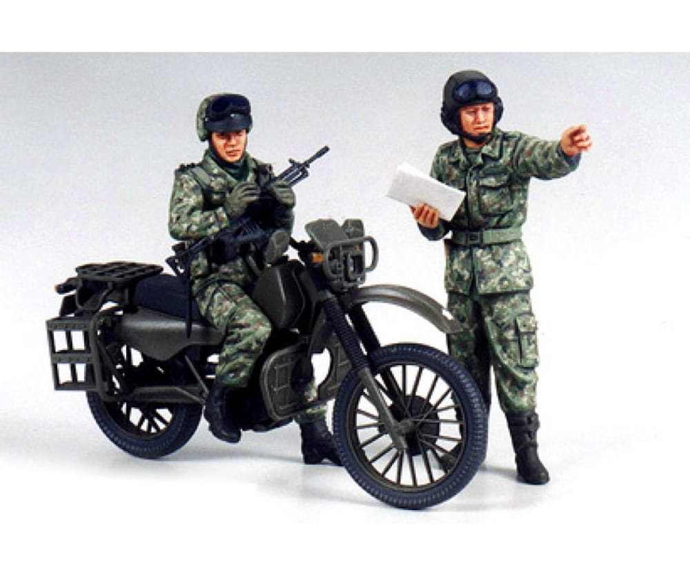 Tamiya JGSDF Gelaendemotorrad 1_35 Plastik Modellbau Militaer Bausatz - RC-Zubehoer
