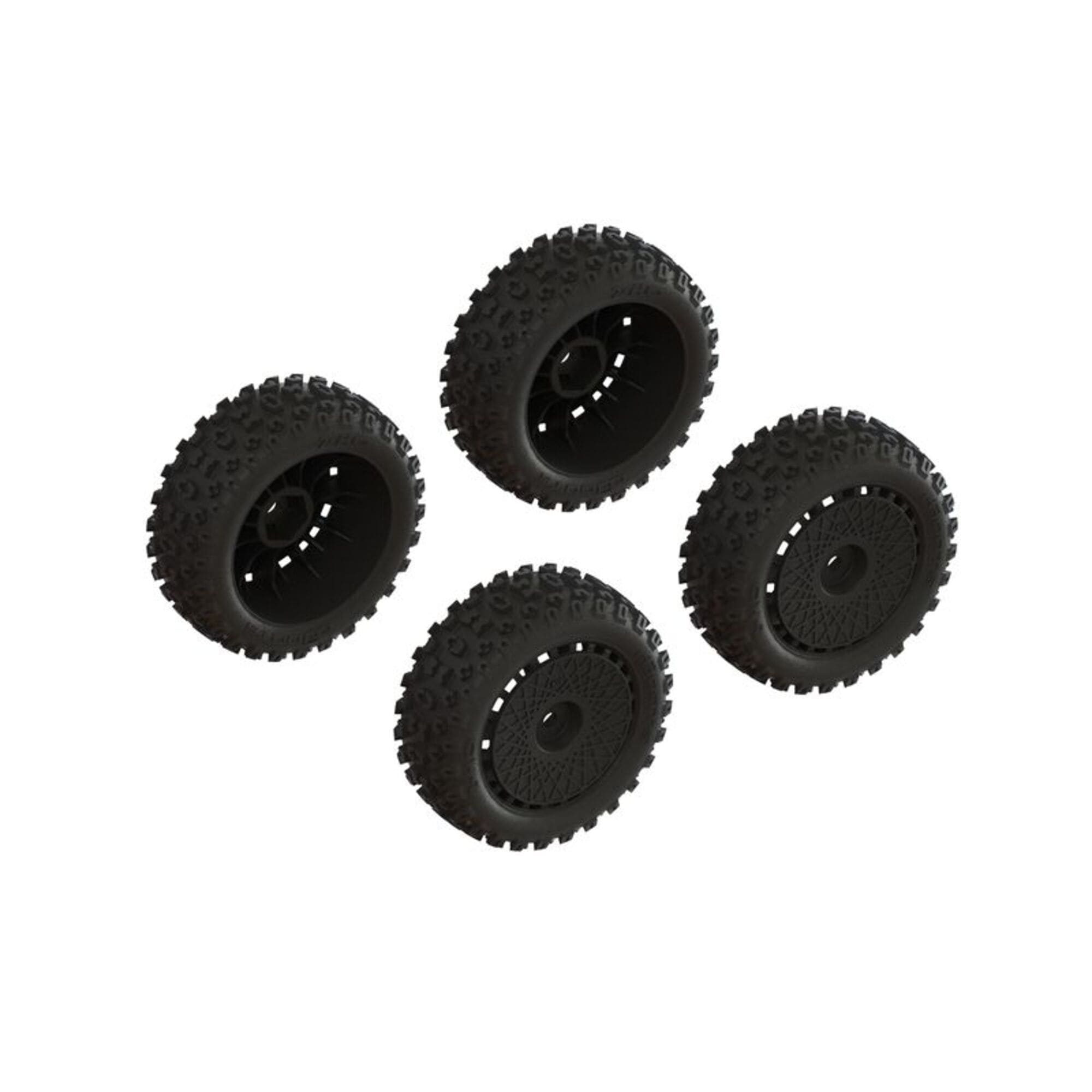 Arrma dBoots 2-HO Reifen Set geklebt _Black_ _2 Paar_ - RC-Zubehoer