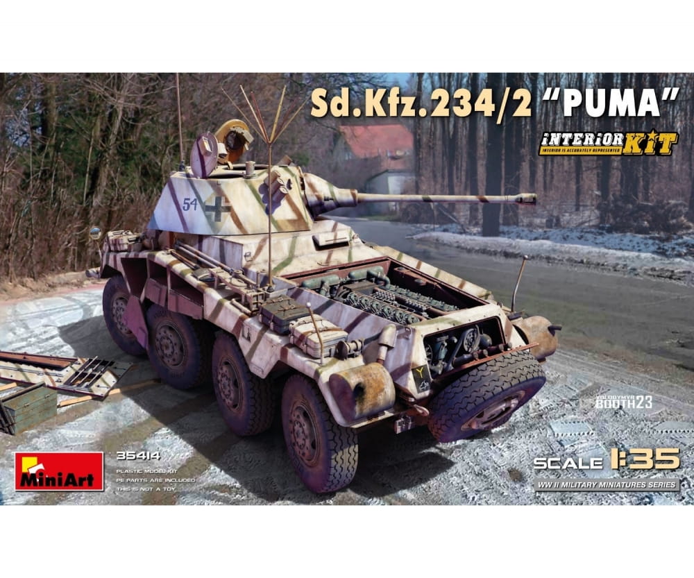 MiniArt 1_35 Sd_Kfz.234_2 Puma Interior Kit Plastik Modellbausatz - RC-Zubehoer