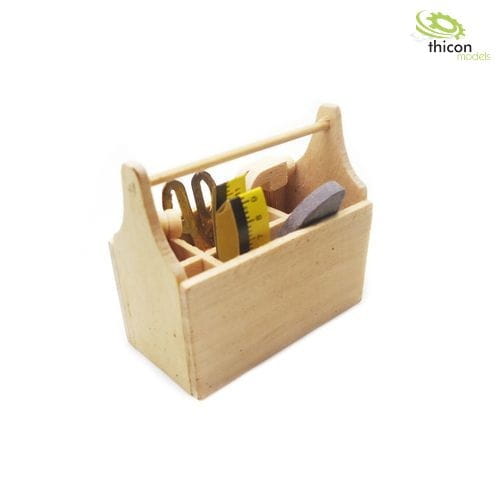 Thicon Werkzeugbox aus Holz mit Wekzeug-Set - RC-Zubehoer