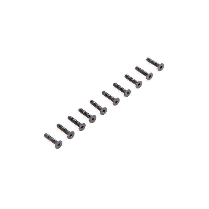 Losi Flat Head Screws M2.5 x 12mm _10_ - RC-Zubehoer