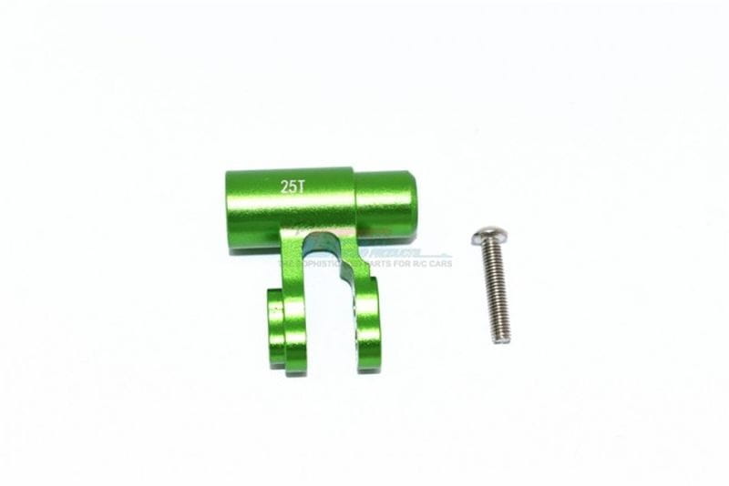 GPM ALUMINUM STANDARD 25T SERVO HORN-2PC SET fuer Traxxas X-MAXX 8S _ green - RC-Zubehoer