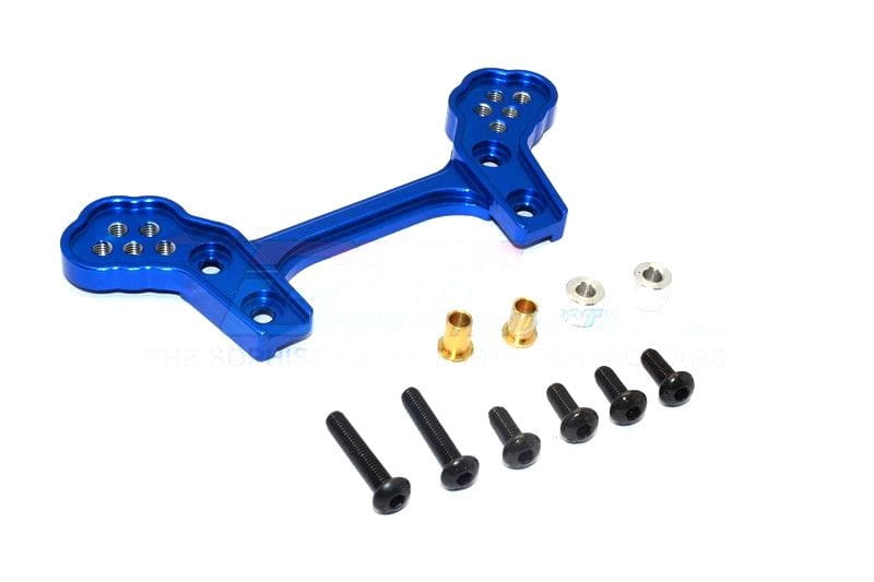 GPM Alu Dämpfersteher vorn blau für Tamiya DT03 GPM Alu Daempfersteher vorn blau fuer Tamiya DT03 - RC-Zubehoer
