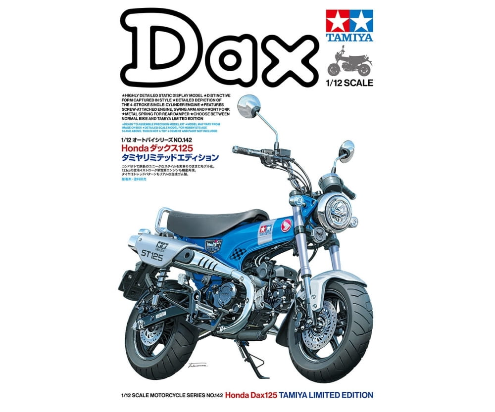 Tamiya 1:12 Honda Dax 125 Limited Edition Plastik Motorrad Modellbausatz