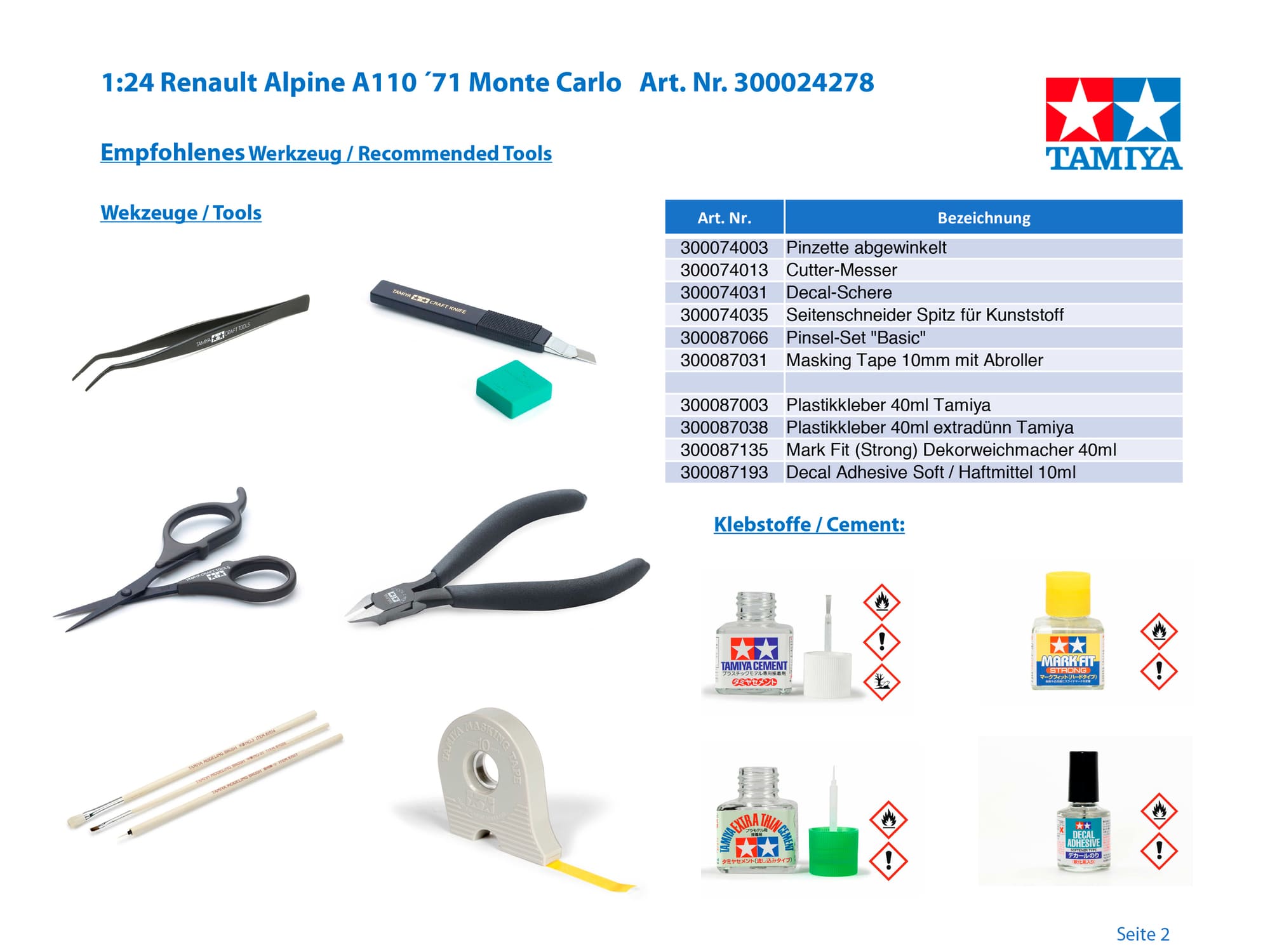 Tamiya 1_24 Renault Alpine A110 '71 Monte Carlo Modellbausatz – Detailgetreue Nachbildung