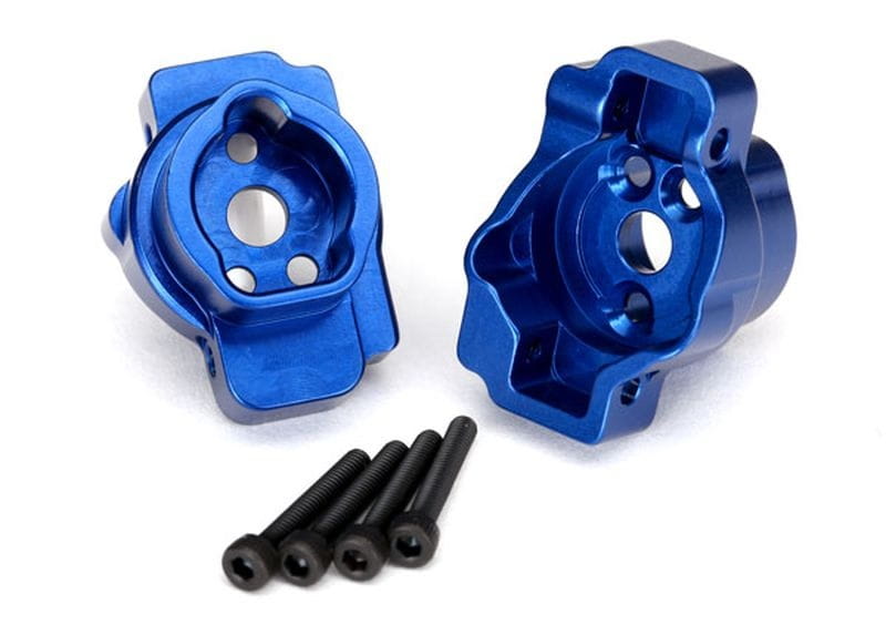 Traxxas Portal-Drive-Axle-Mount hinten Alu blau - RC-Zubehoer