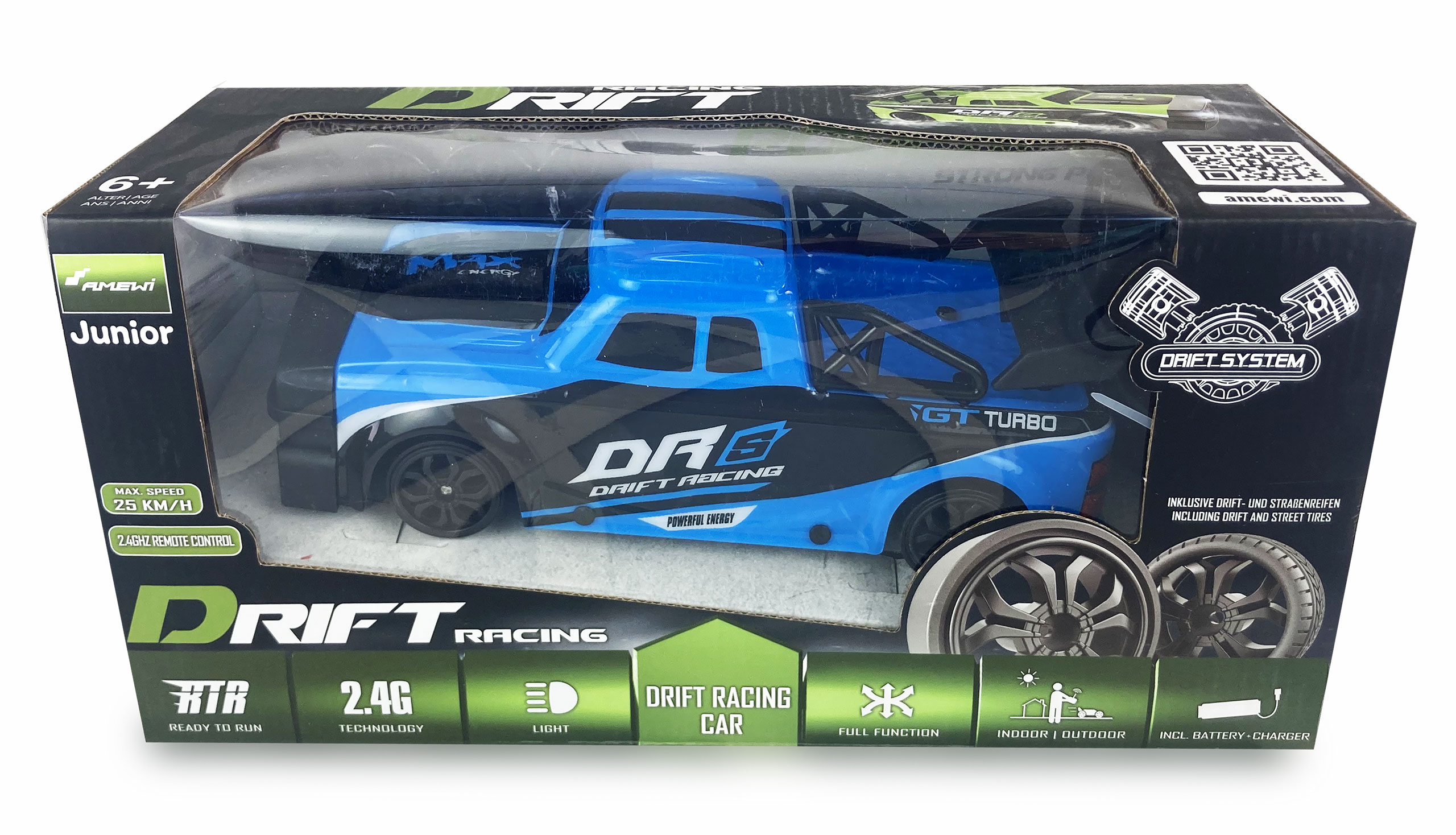 Amewi Drift Racing Car DRs 4WD 1:18 RTR blau