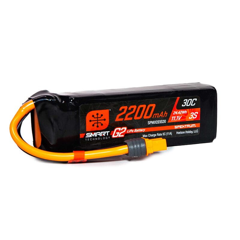 Spektrum Lipo Akku 2200mAh 3S 11,1V Smart G2 30C IC3 Spektrum Lipo Akku 2200mAh 3S 11,1V Smart G2 30C IC3