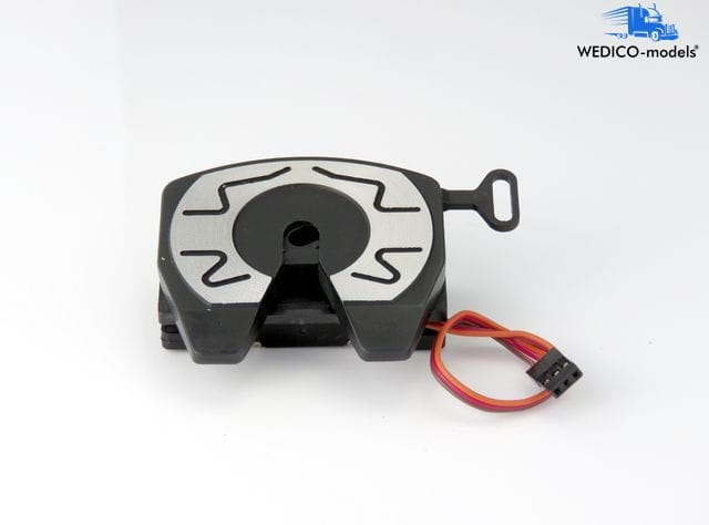 Wedico Aluminium-Sattel fuer Auflieger mit Servo - RC-Zubehoer
