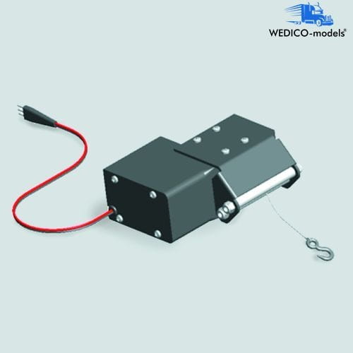 Wedico Seilwinde 12V, für Tieflader