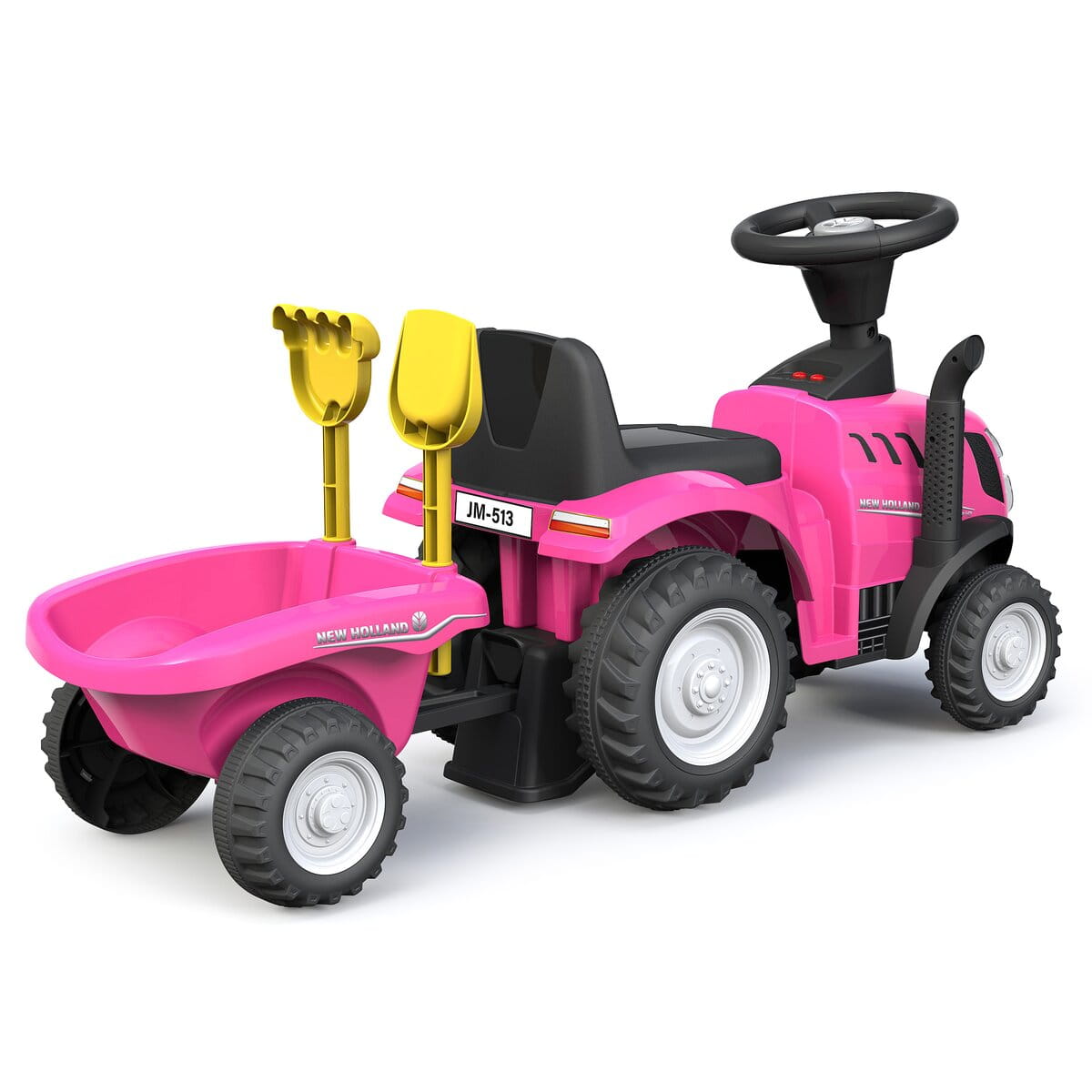 Jamara Rutscher New Holland T7 Traktor pink